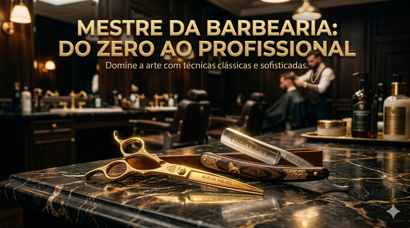 CURSO MESTRE DA BARBEARIA: DO ZERO AO PROFISSIONAL