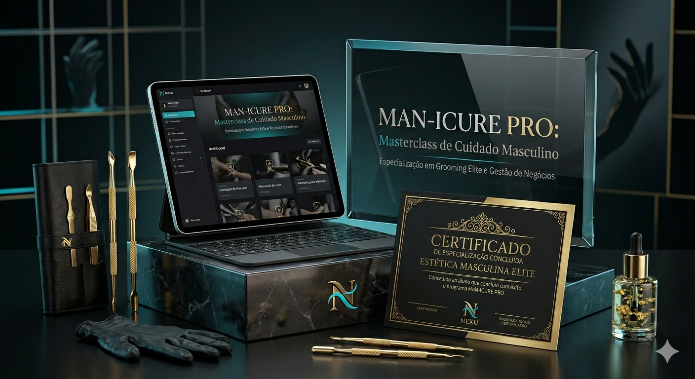 CURSO MAN-ICURE PRÓ: ESPECIALISTA EM ESTÉTICA MASCULINA