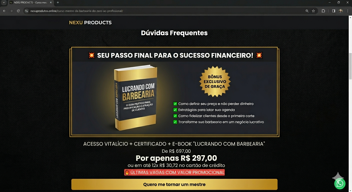 CURSO MESTRE DA BARBEARIA: DO ZERO AO PROFISSIONAL — imagem 5